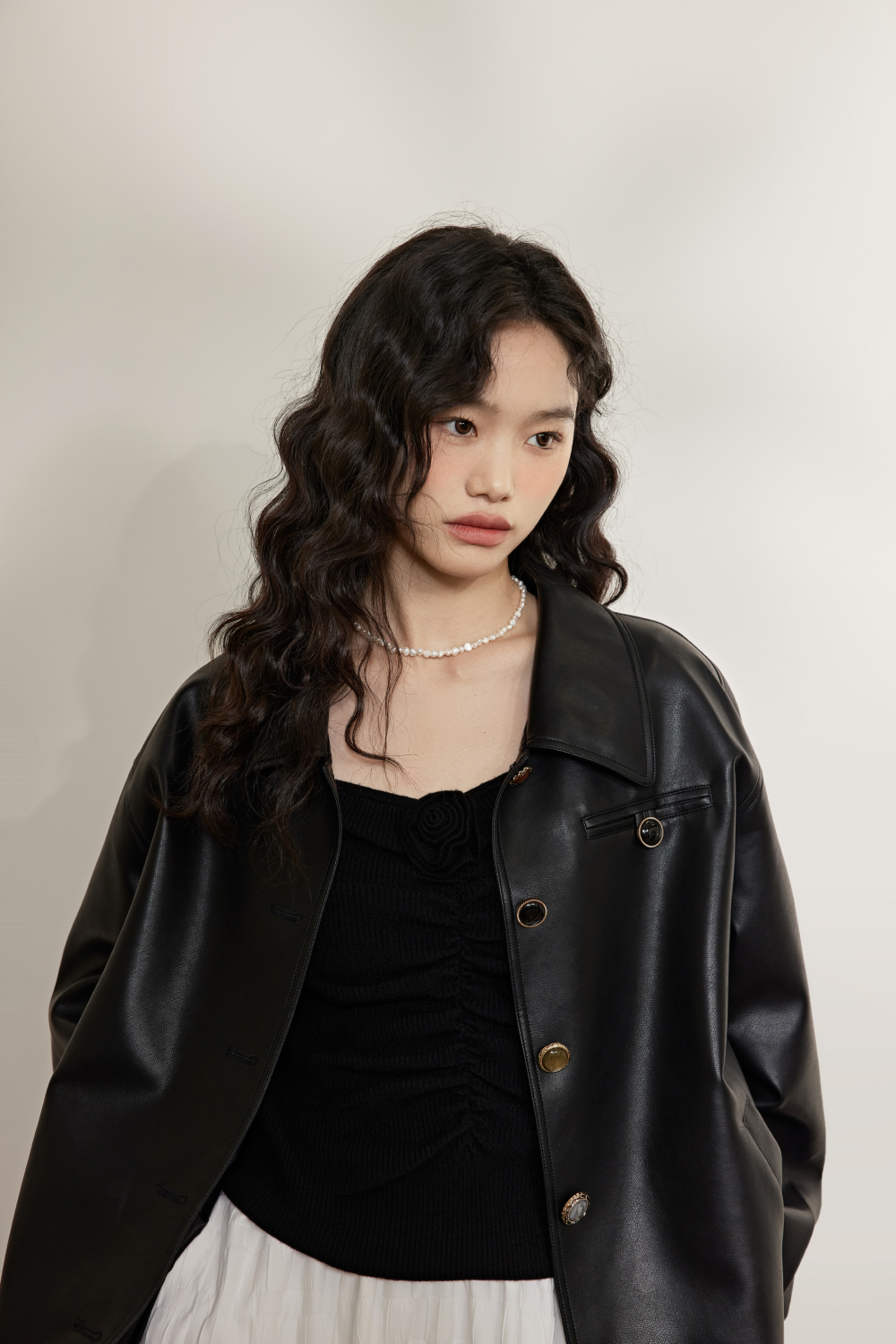 Faux Leather Jacket