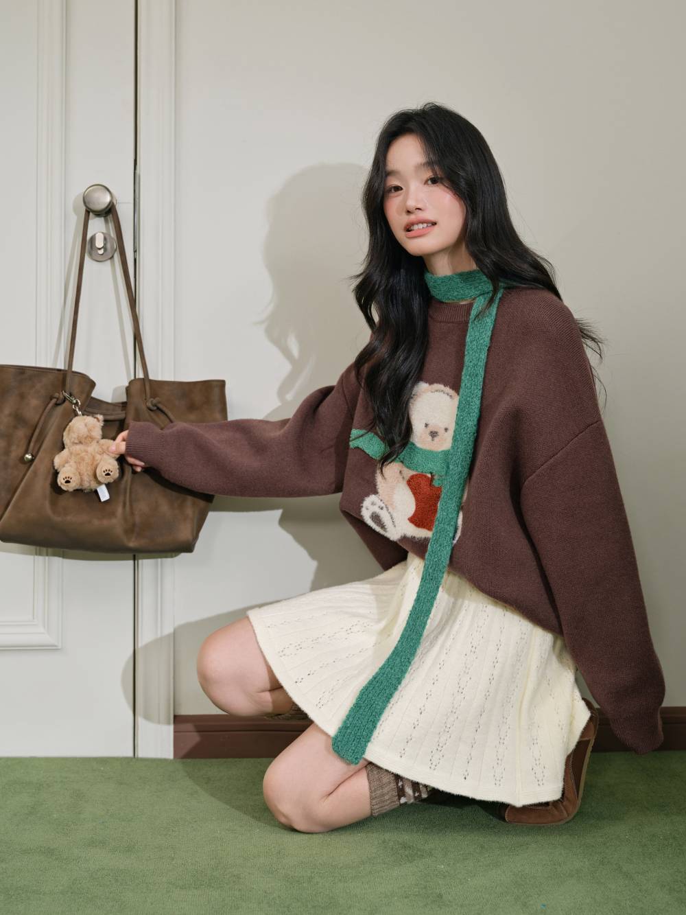 Bear Embroidered Sweater