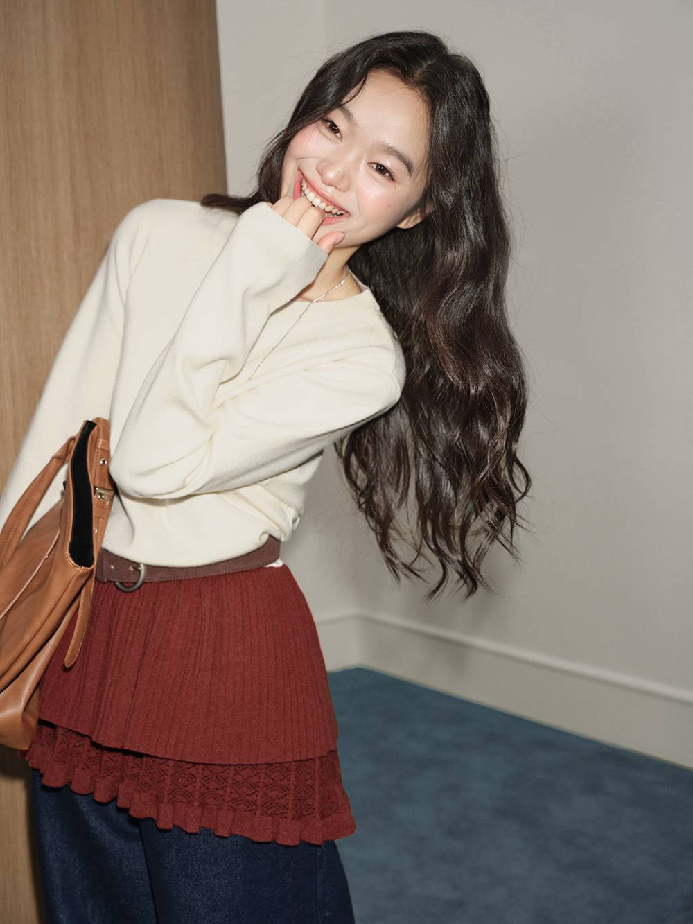 Layered Hem Knit Top