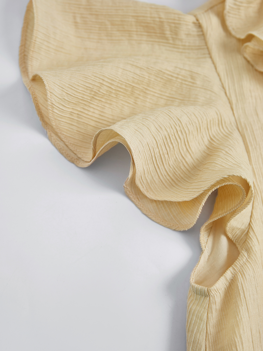 Ruffled V-Neck Dress