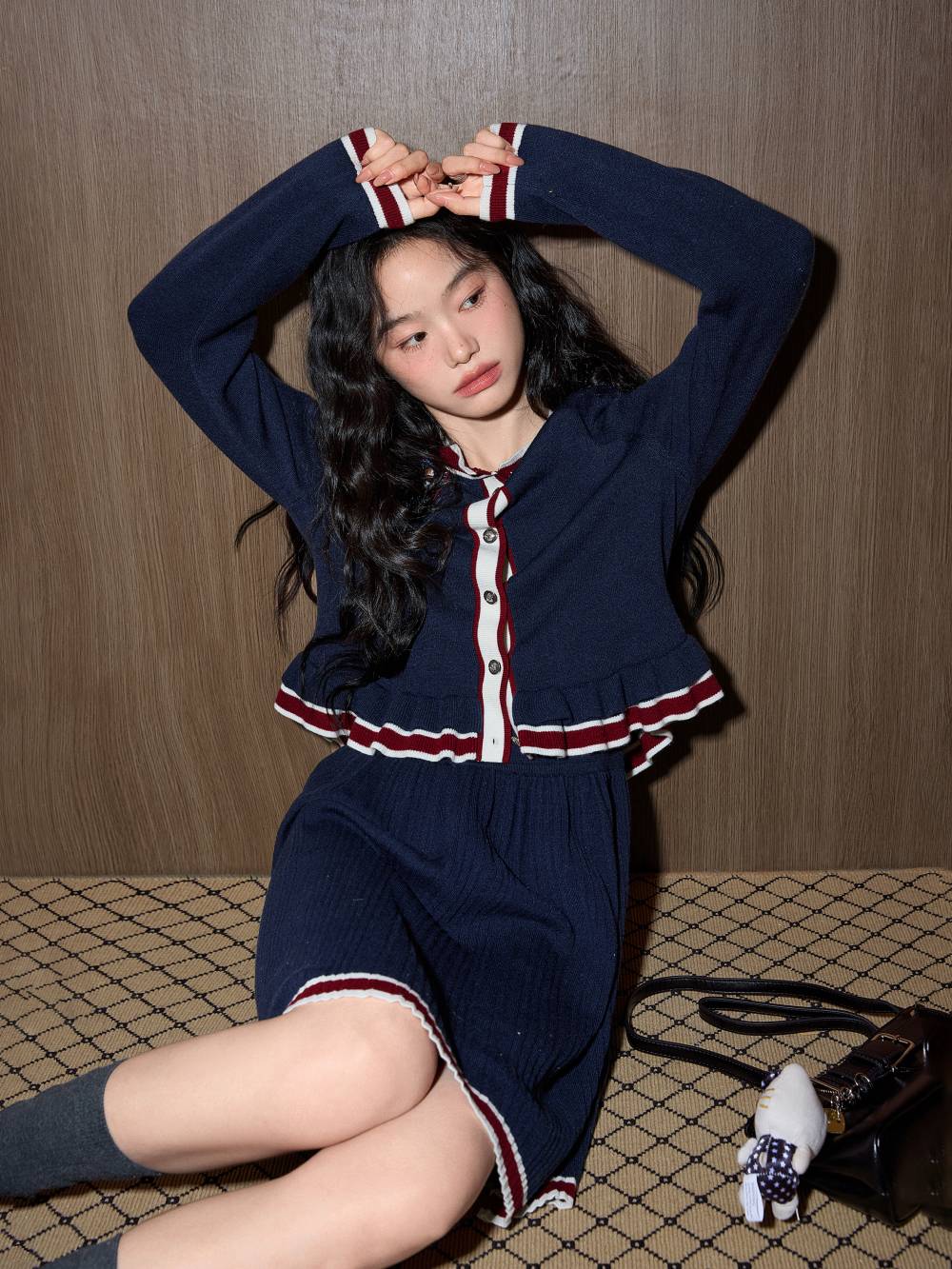 Preppy Knit Cardigan and Dress