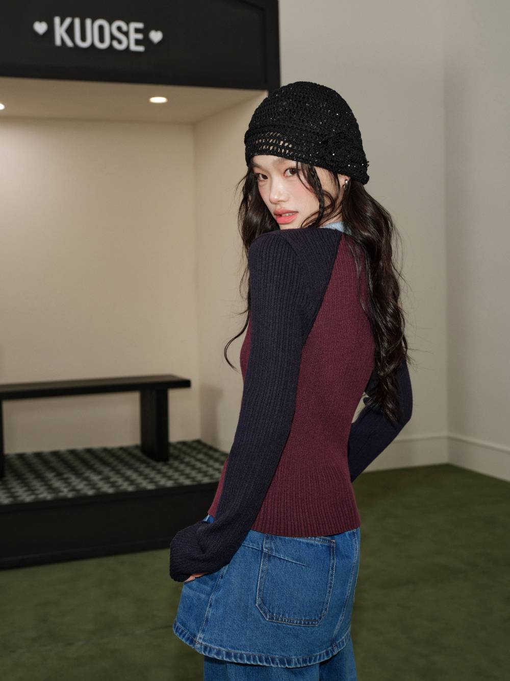Long-Sleeve Knit Top