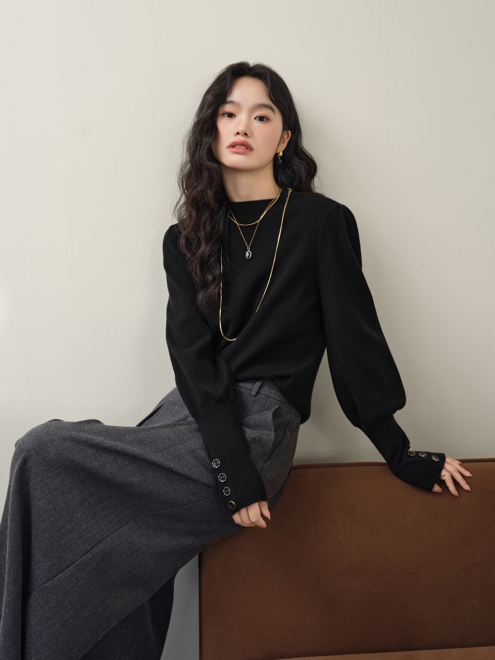 Long Sleeve Knit Top