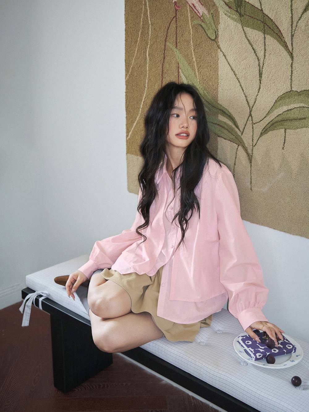 Pink Layered Look Blouse