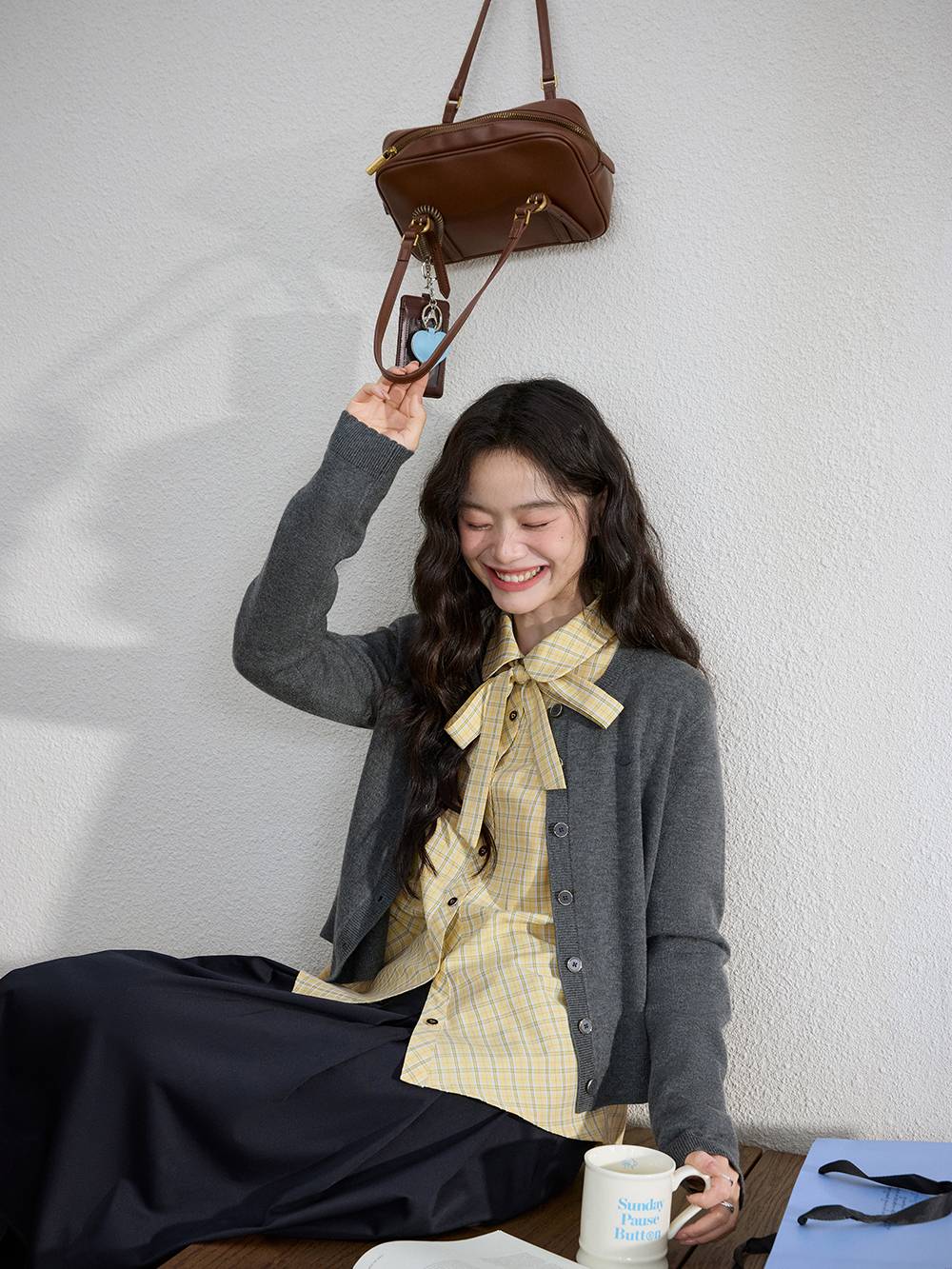 Cardigan Sweater and Knit Vest