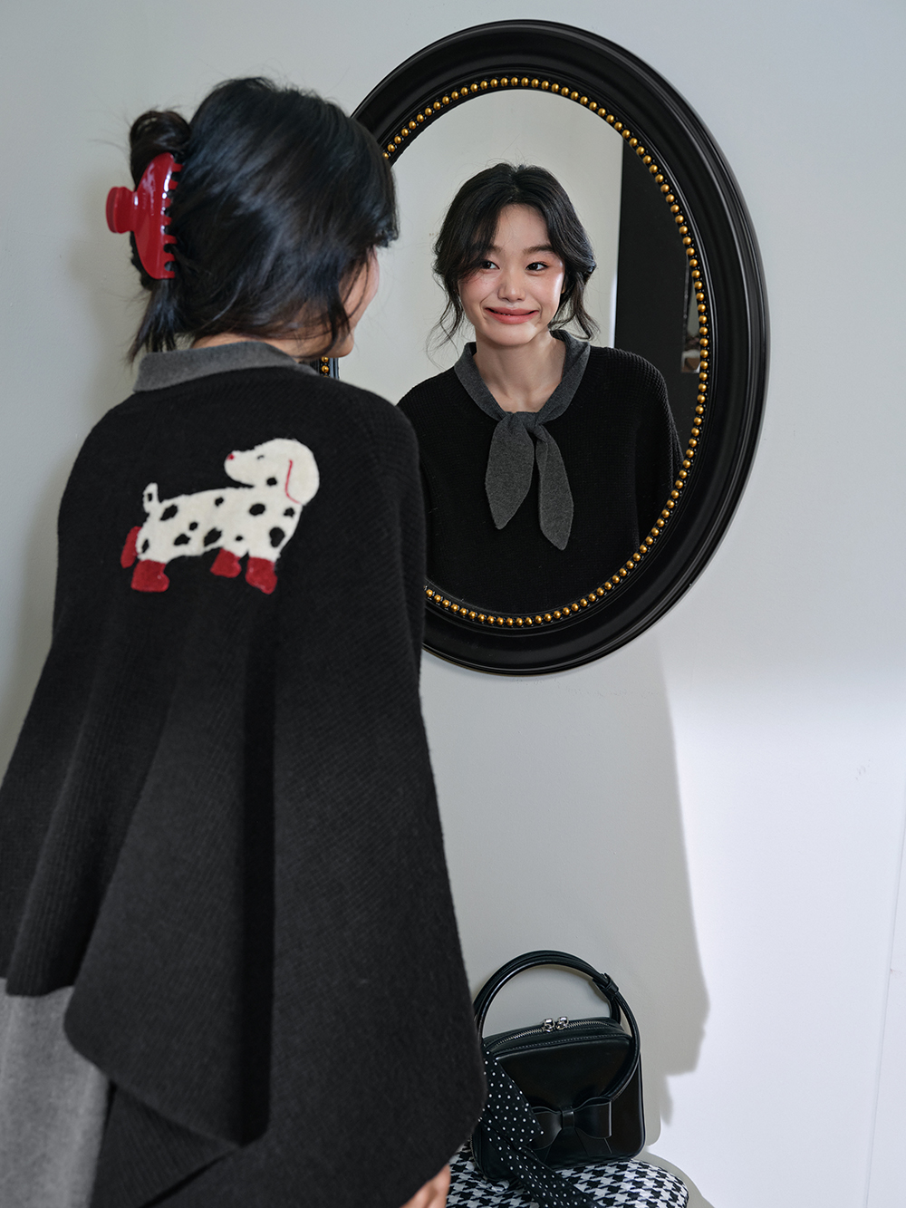 Cape Sweater and Dress