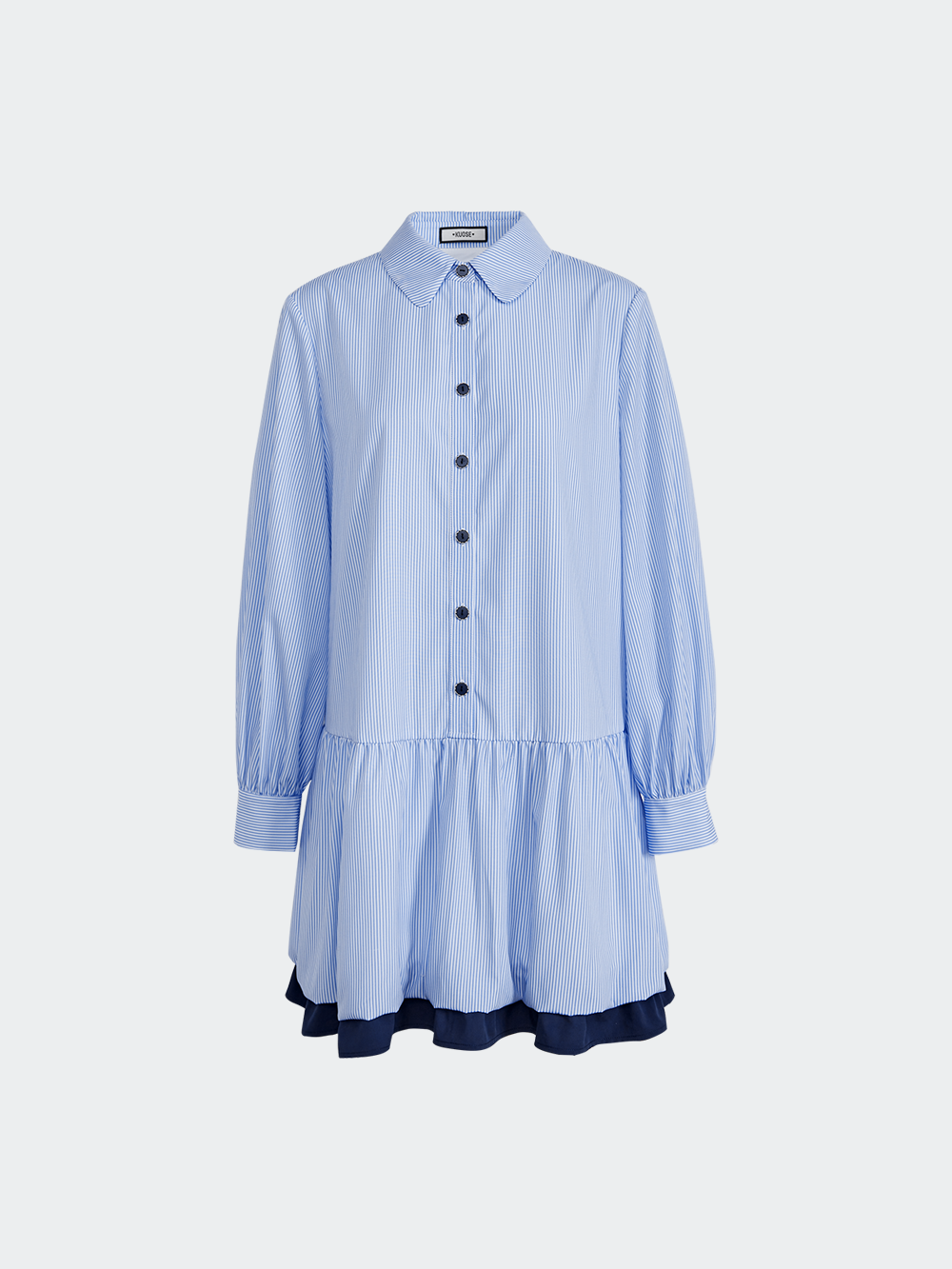 Ribbon Tie Shirt Dress