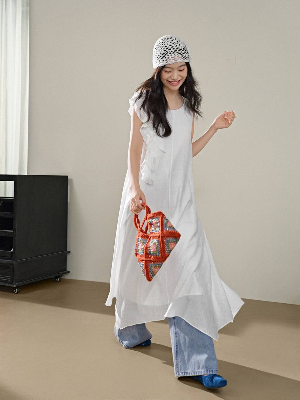 Asymmetrical Hem Dress