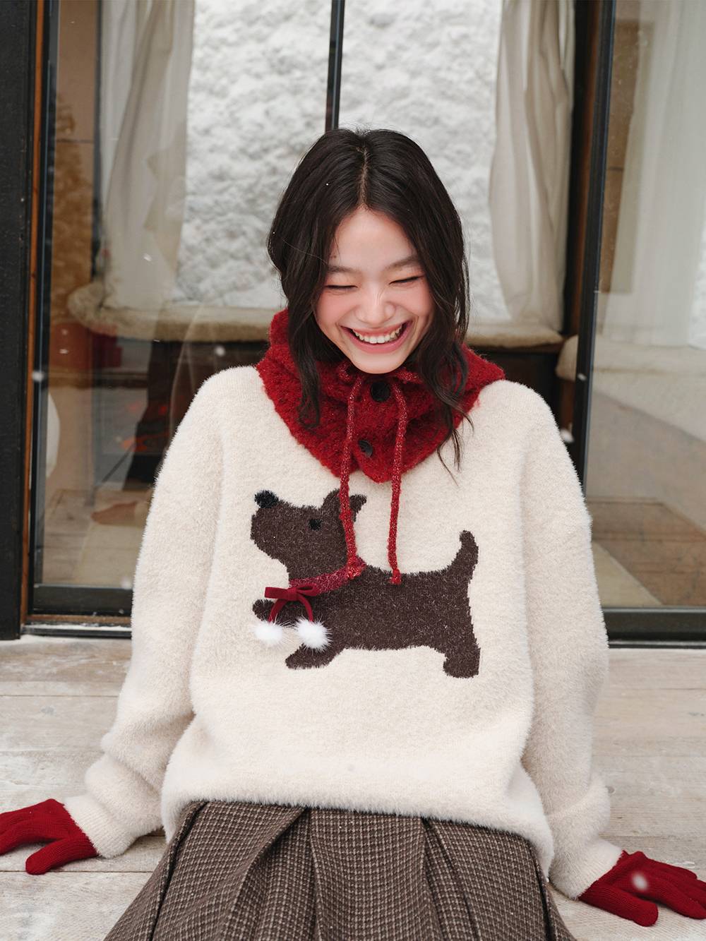 Dog Graphic Sweater