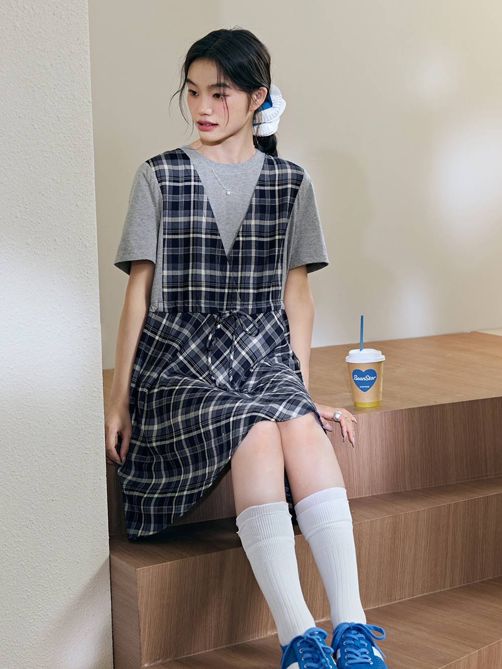 Fake Two-piece Dress