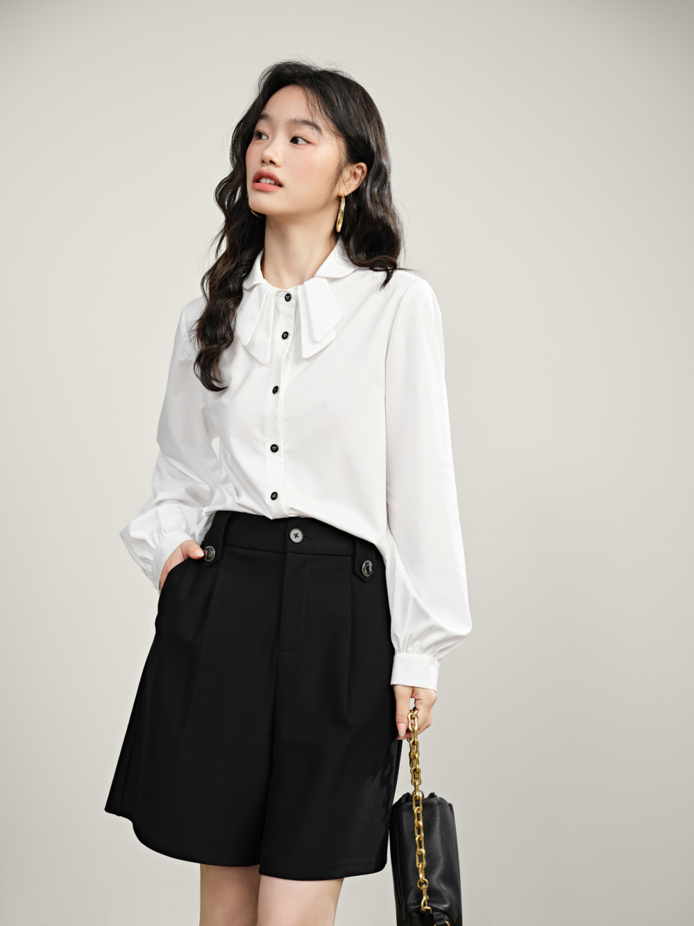 Bow Collar Shirt