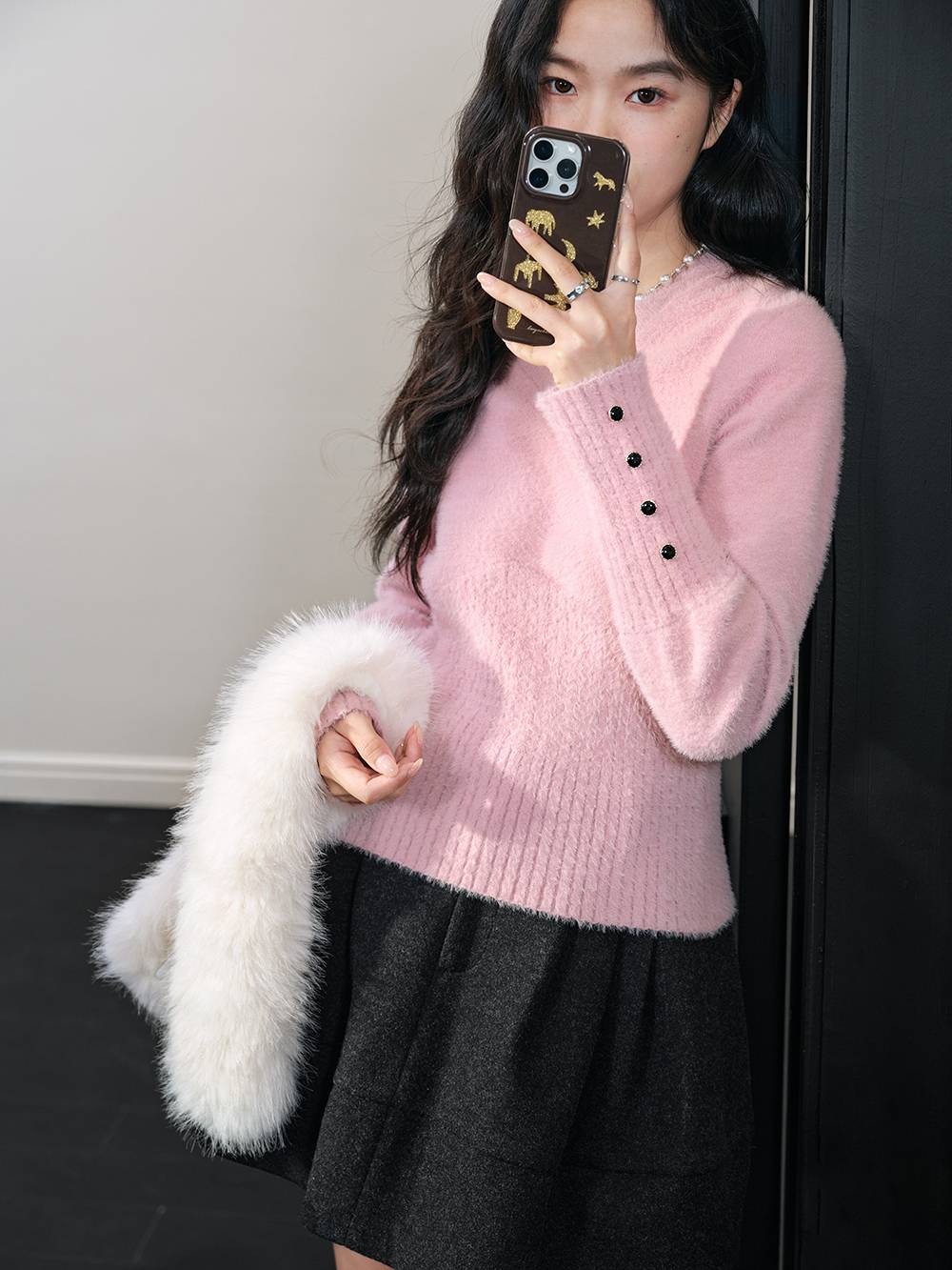 Ribbed Waist Sweater