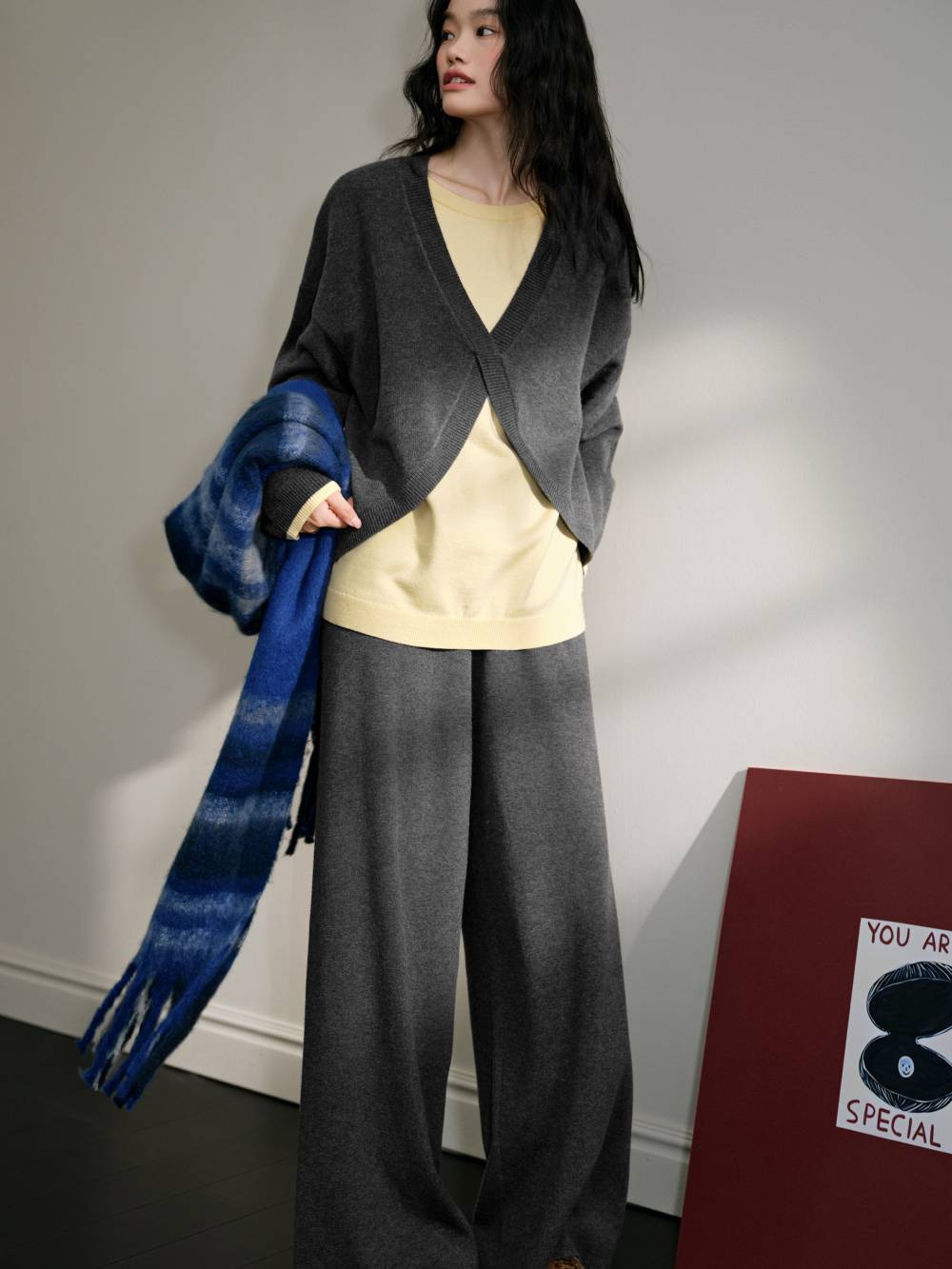 Layered Look Sweater and Pants