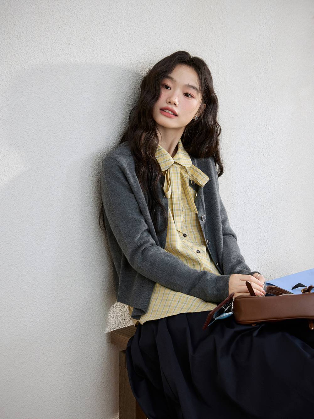 Cardigan Sweater and Knit Vest