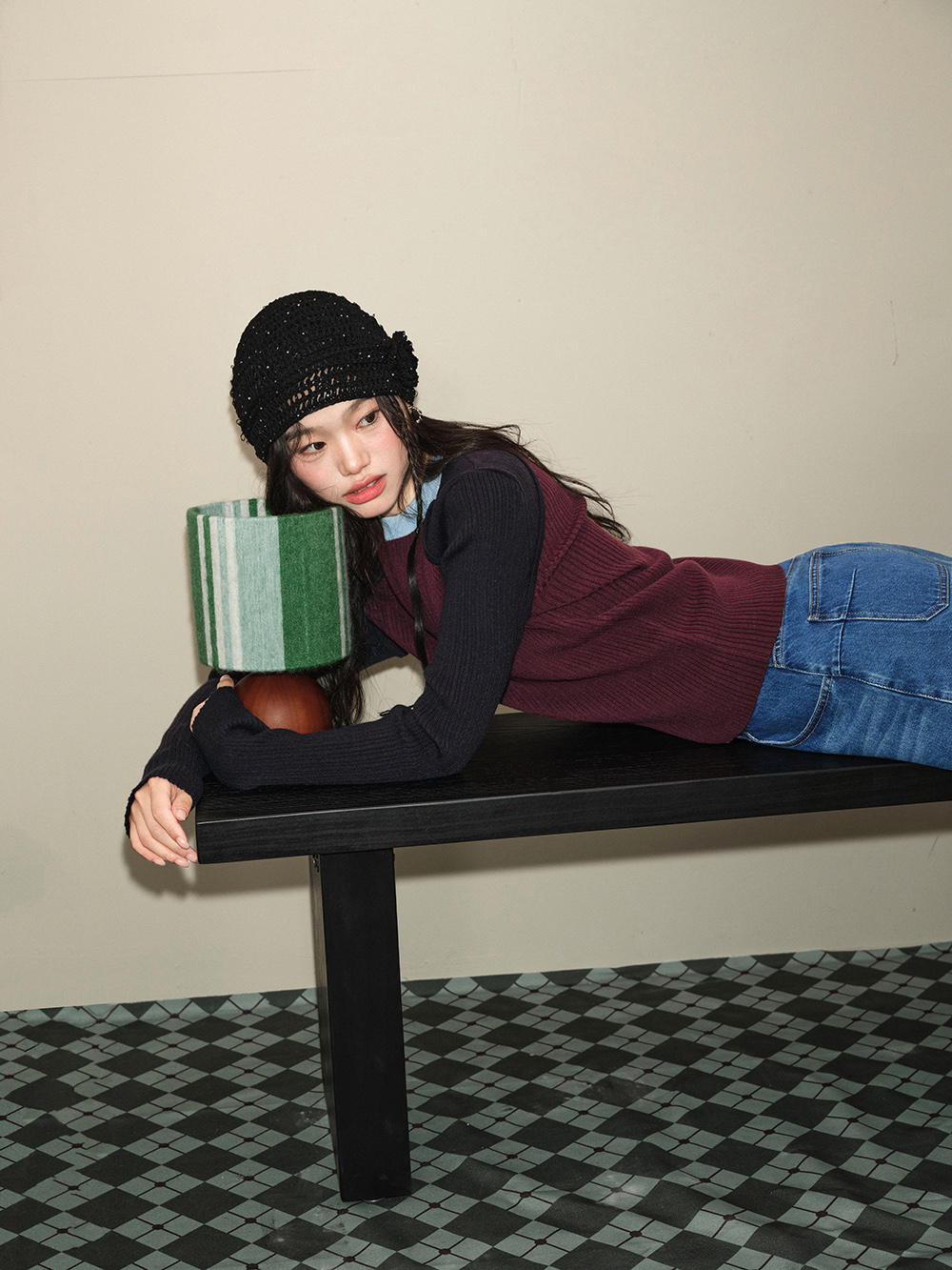 Long-Sleeve Knit Top