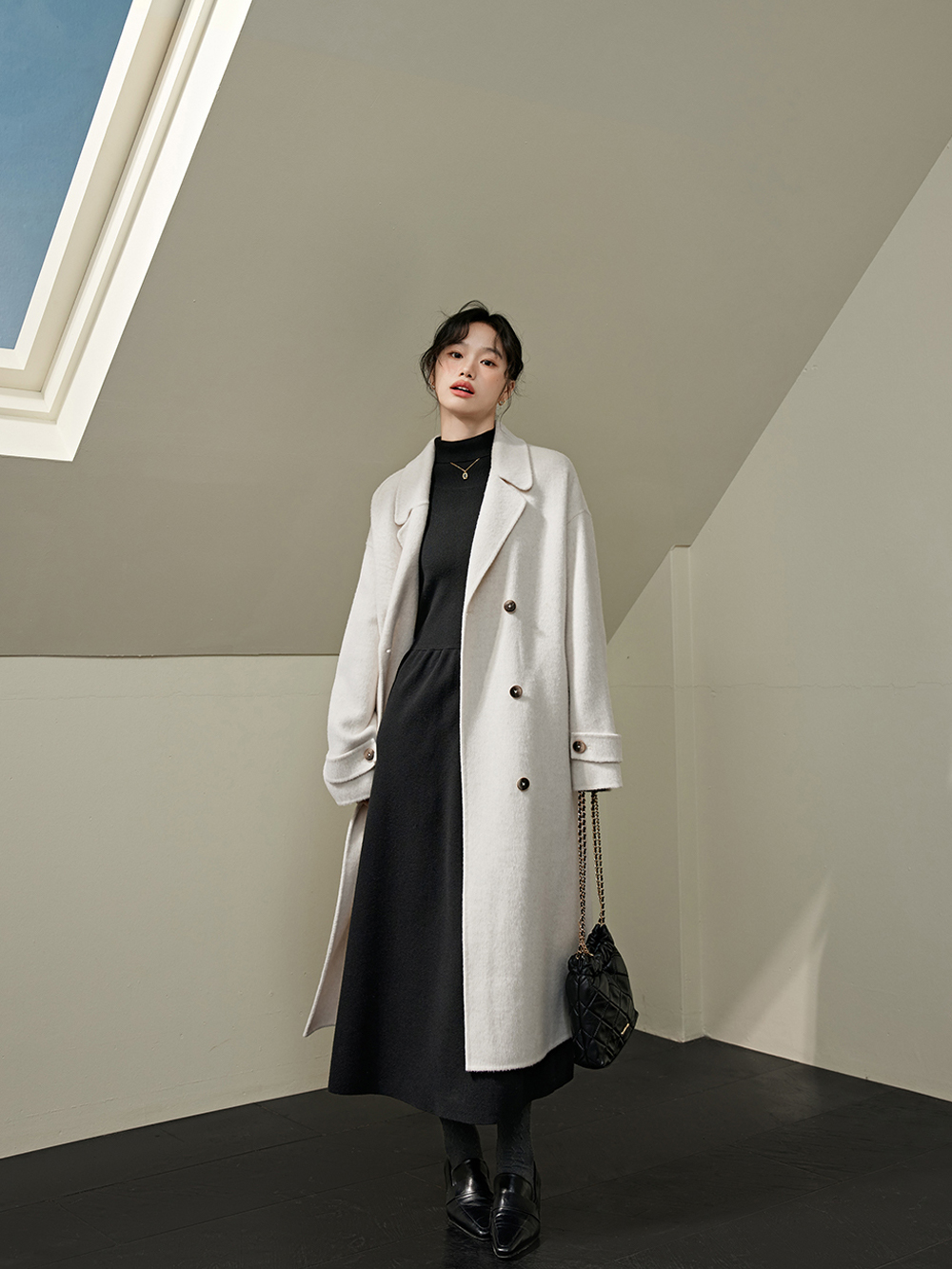 Turtleneck Knit Dress