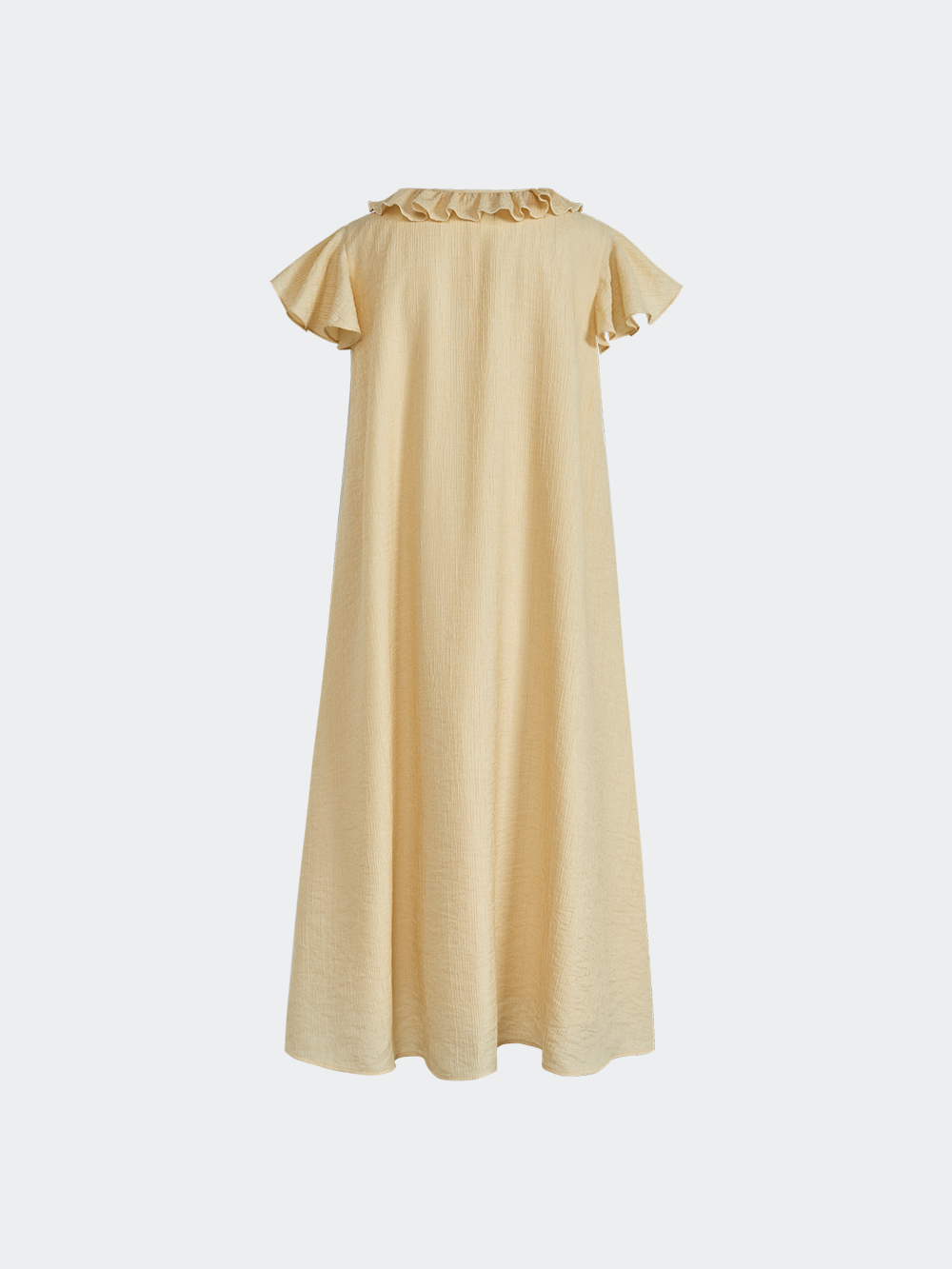 Ruffled V-Neck Dress