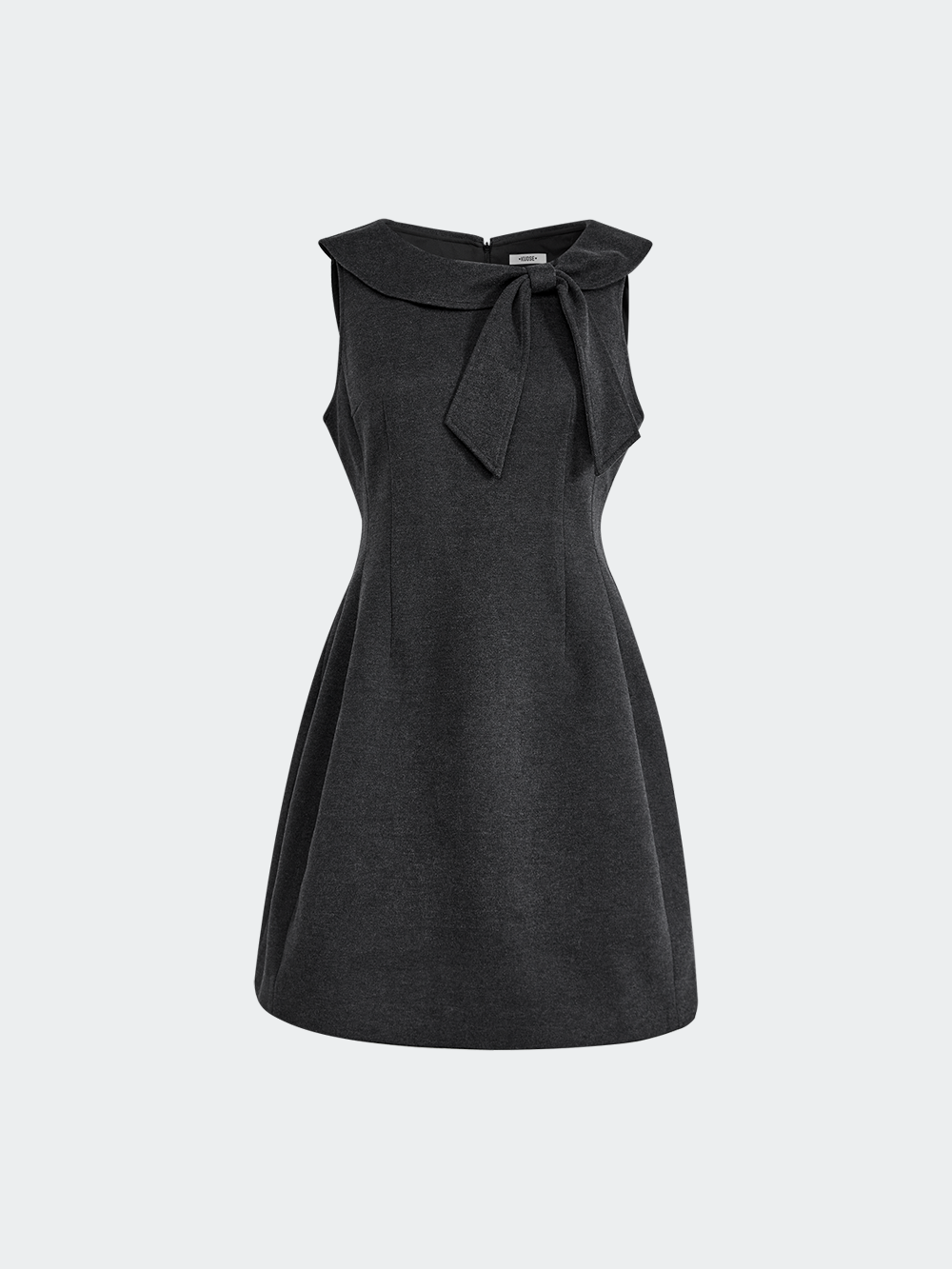 Sleeveless Bow Neck Dress