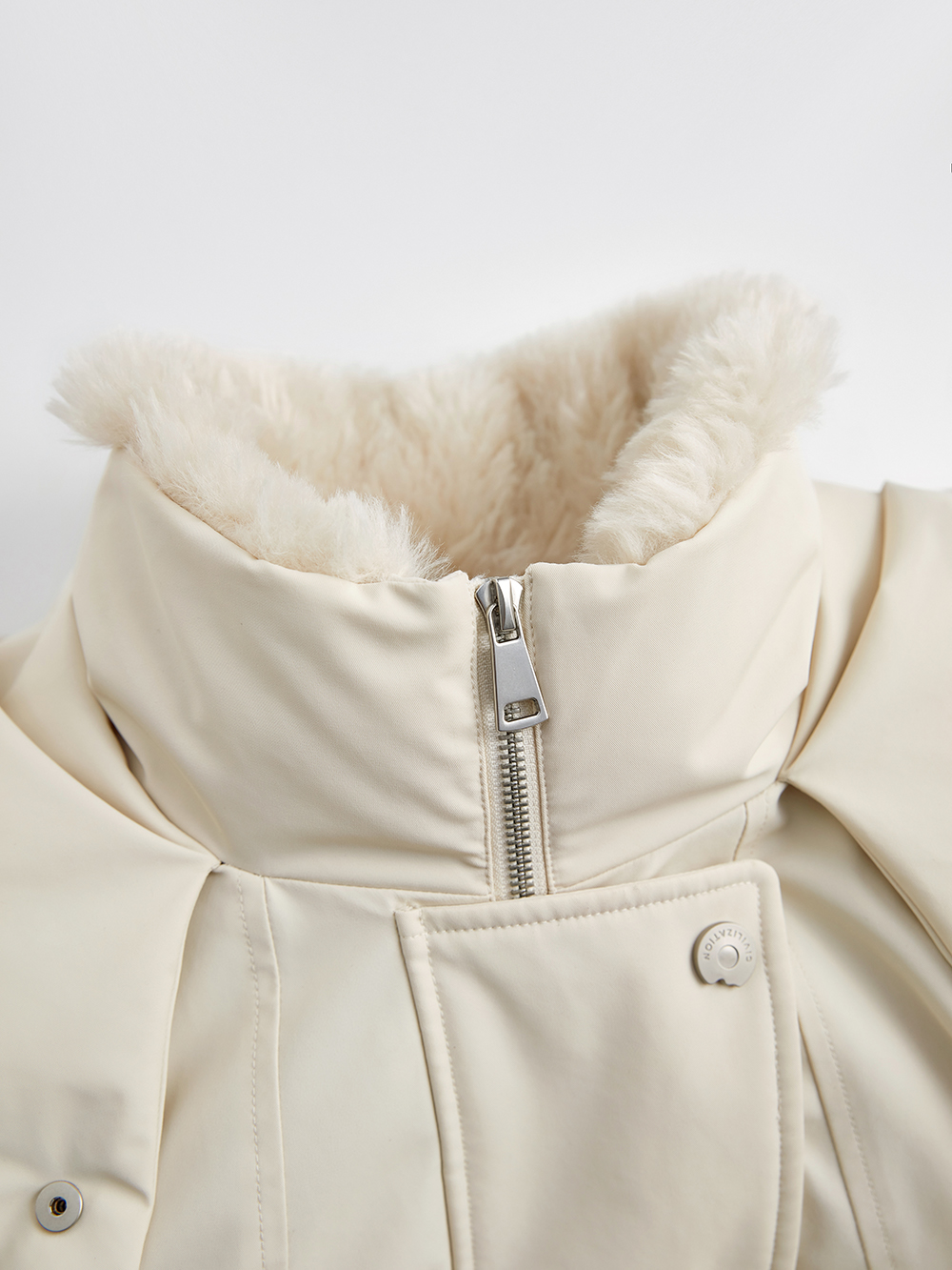 Hooded Stand Collar Down Jacket