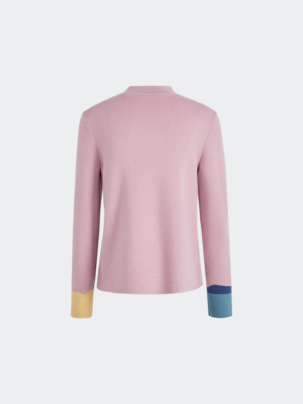 Mock Neck Long-Sleeve Knit Top