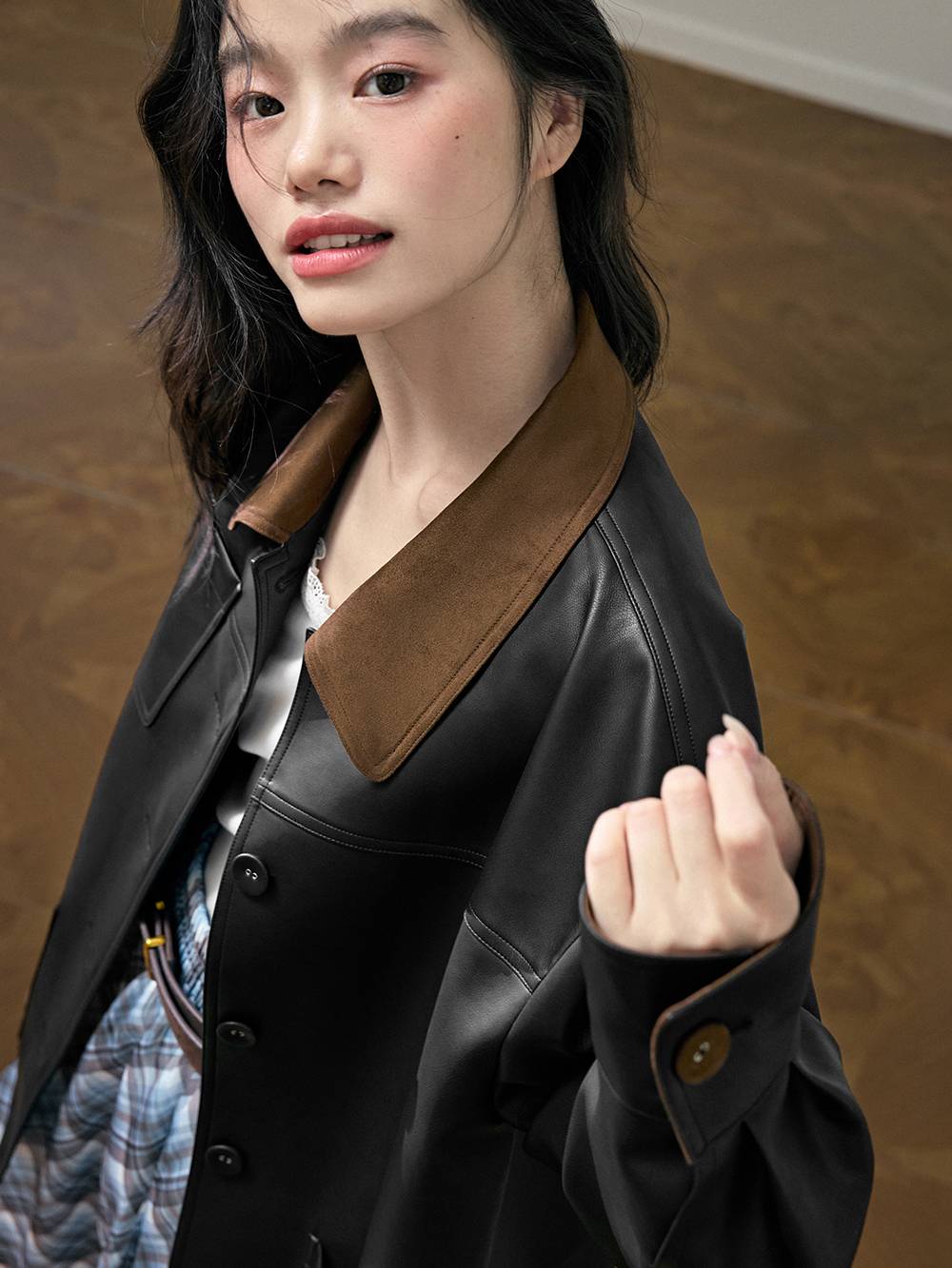Faux Leather Jacket