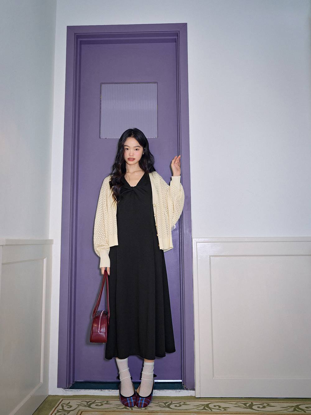 Knit Cardigan and Dress