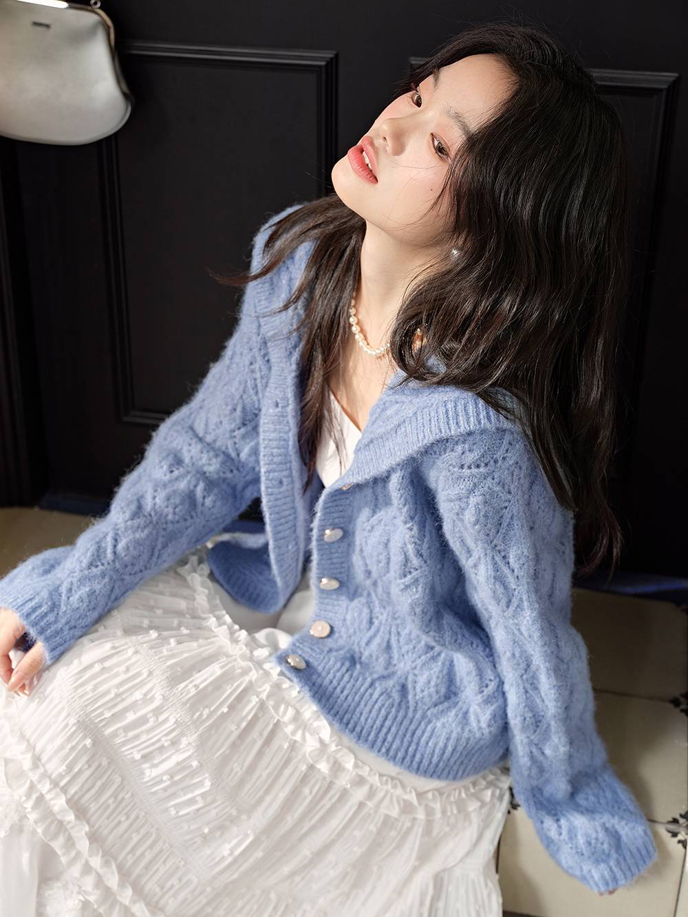 Sailor Collar Cardigan Sweater