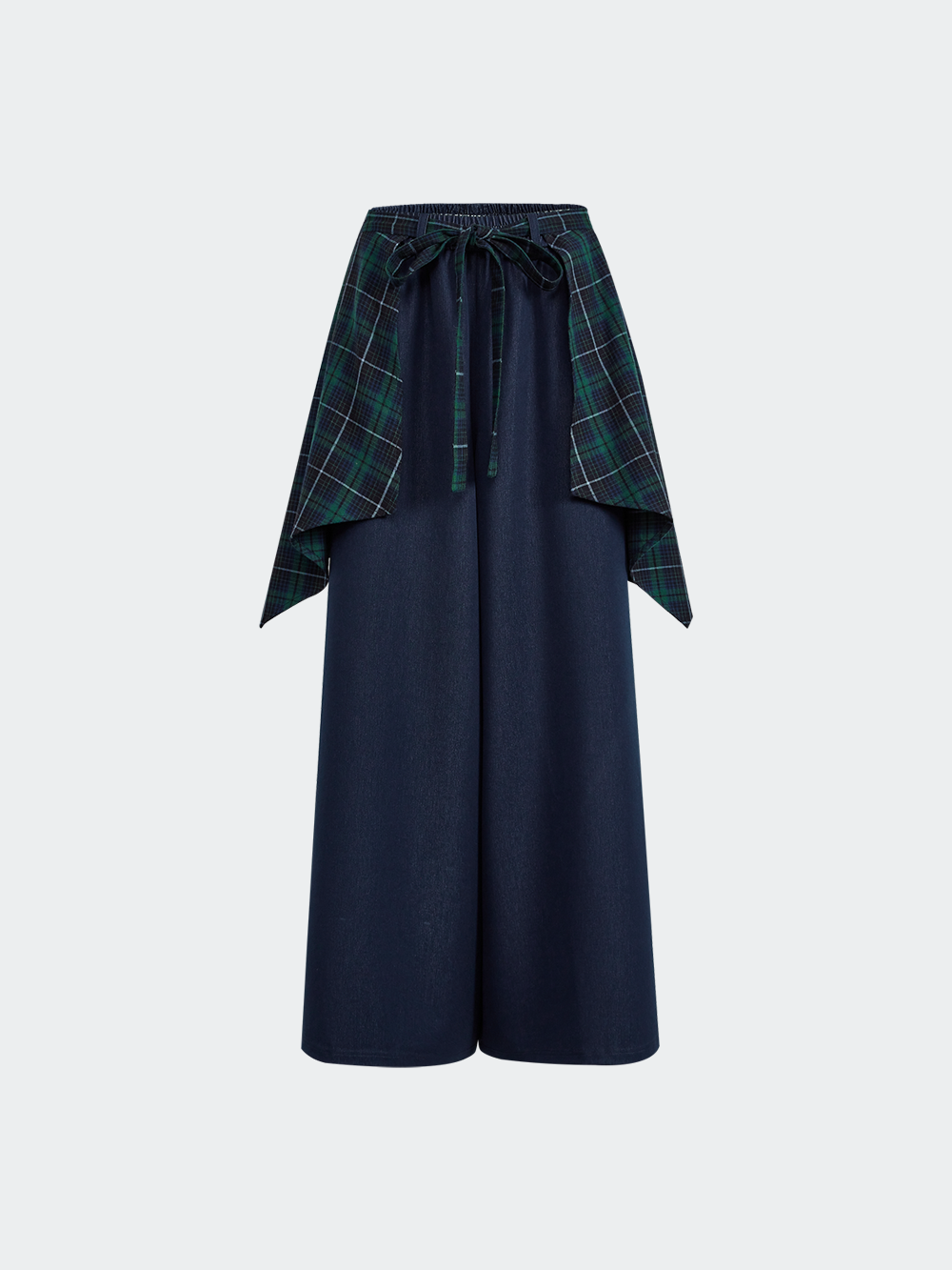 Wrap Tie Wide-Leg Pants