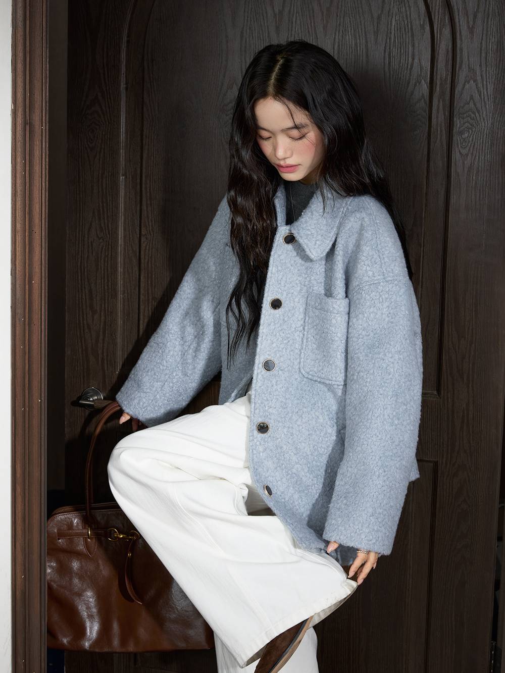 Fleece Button Up Jacket