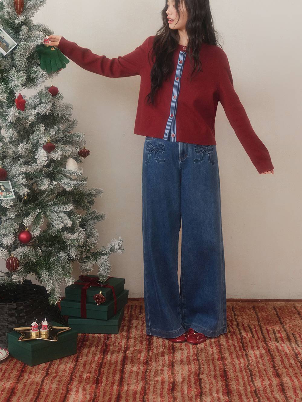 Long-Sleeve Knit Top