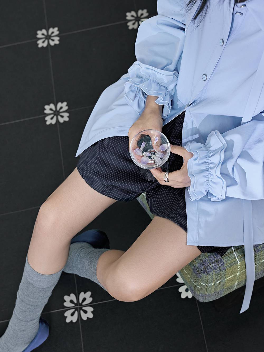 Ribbon Tie Back Blouse