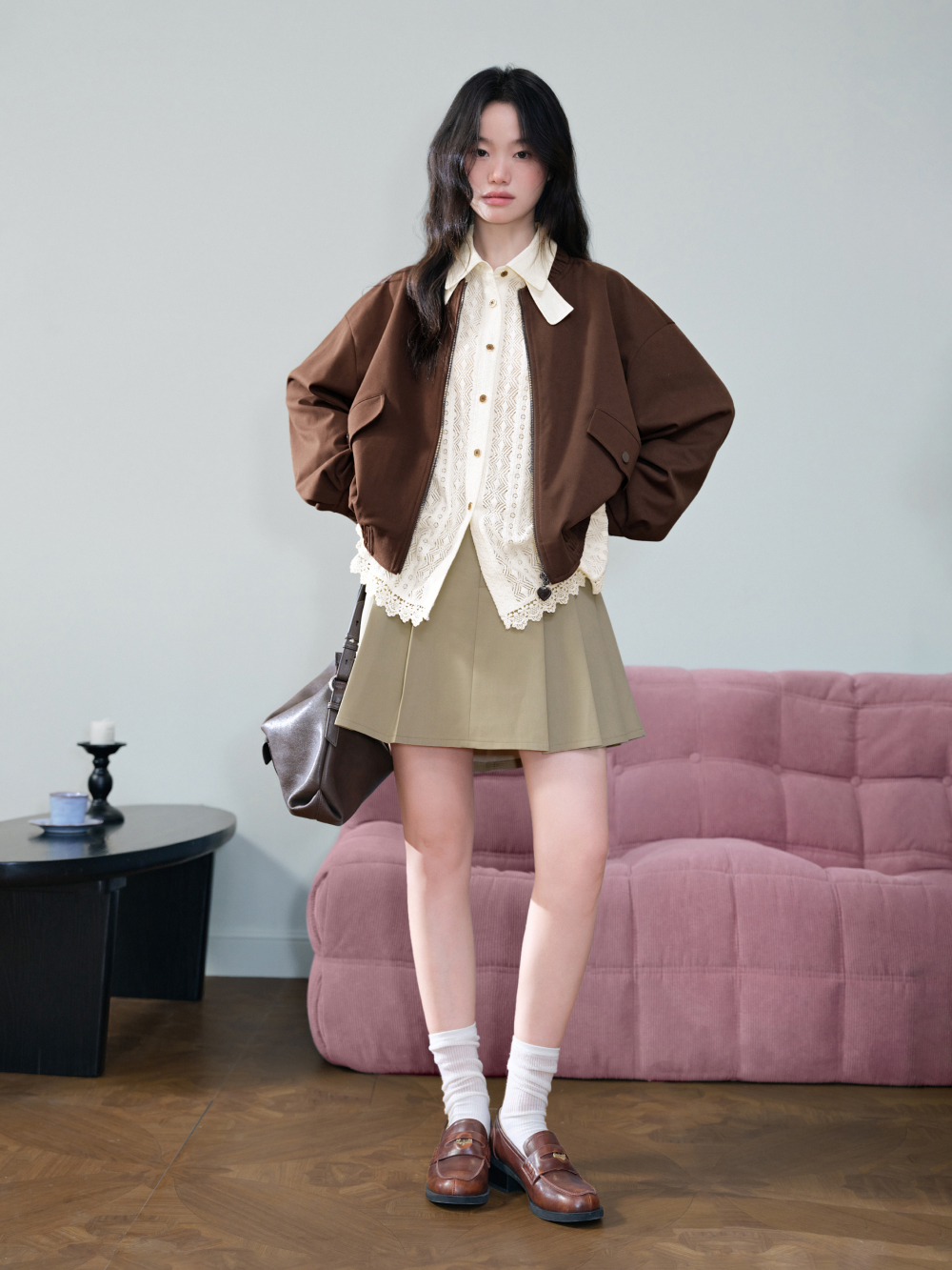 Layered Collar Lace Blouse