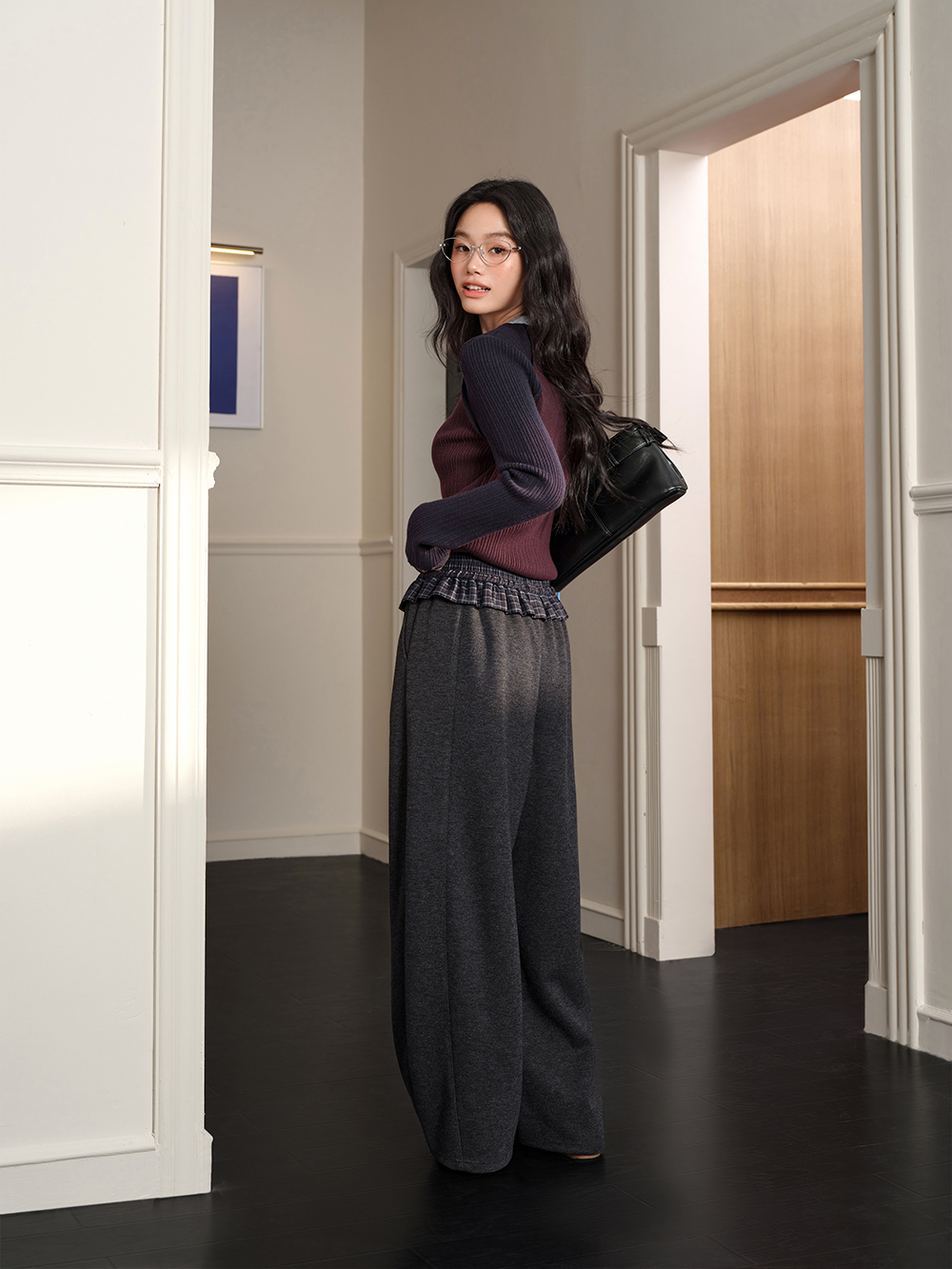 Ruffle Layered Pants