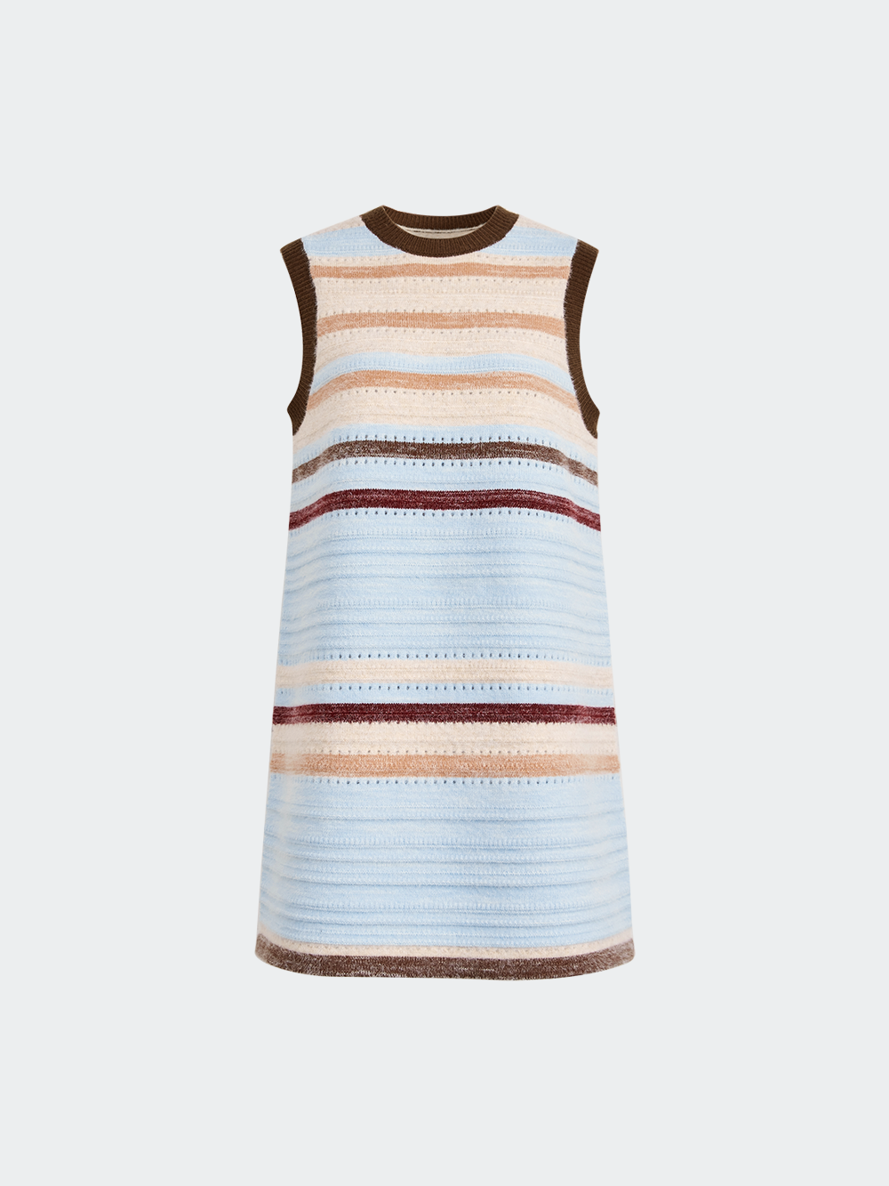 Sleeveless Multi Stripe Dress