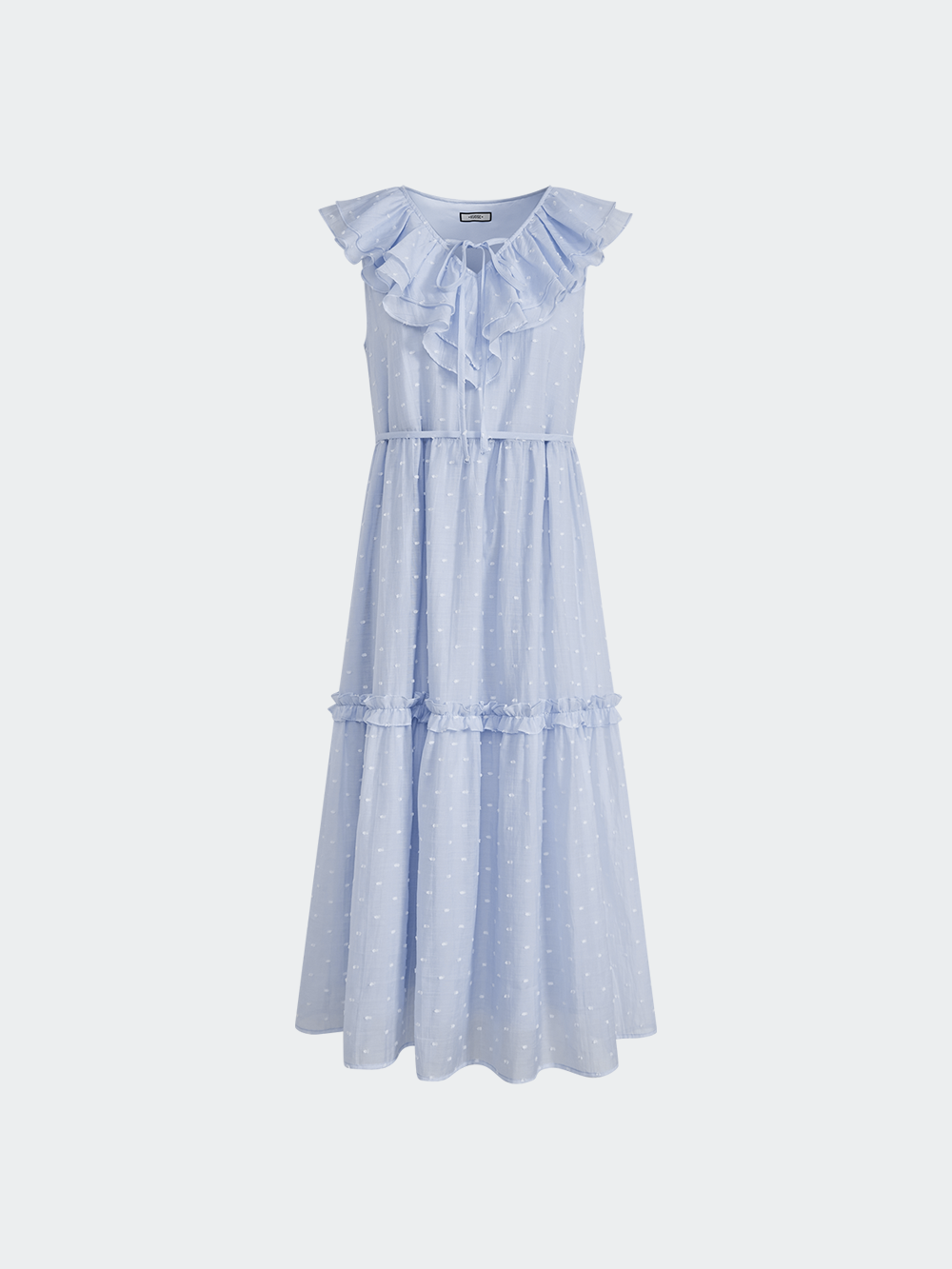 Ruffle V-neck Dress