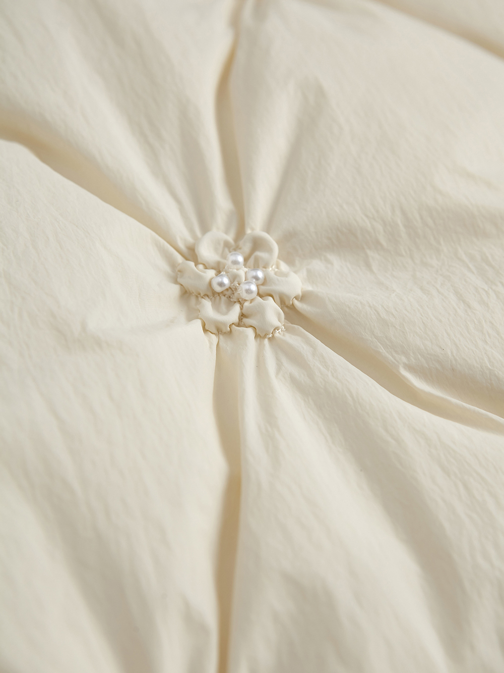 Hooded Bow Puffer Jacket