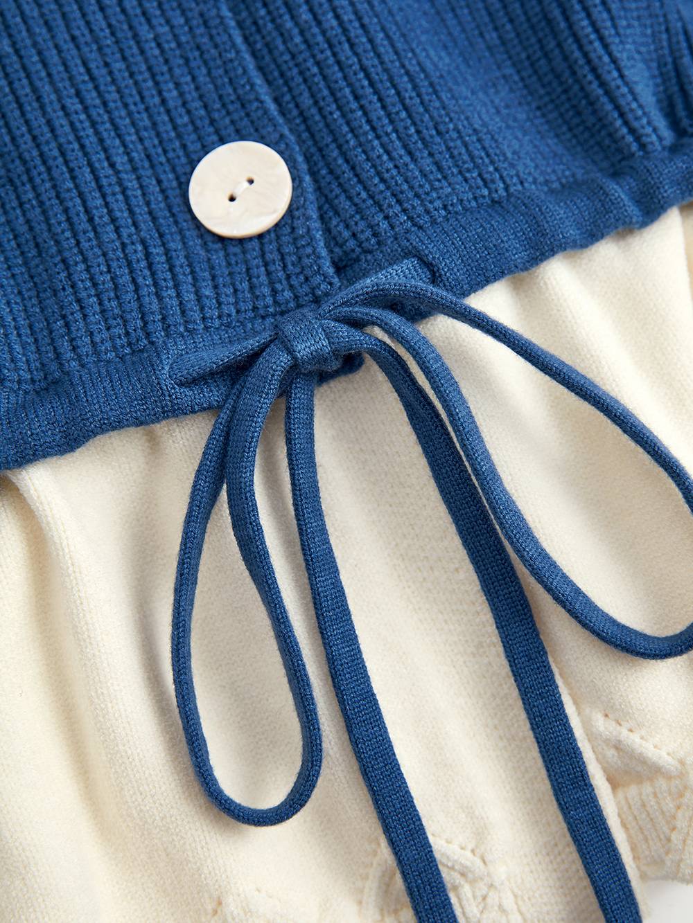 Sailor Collar Drawstring Sweater
