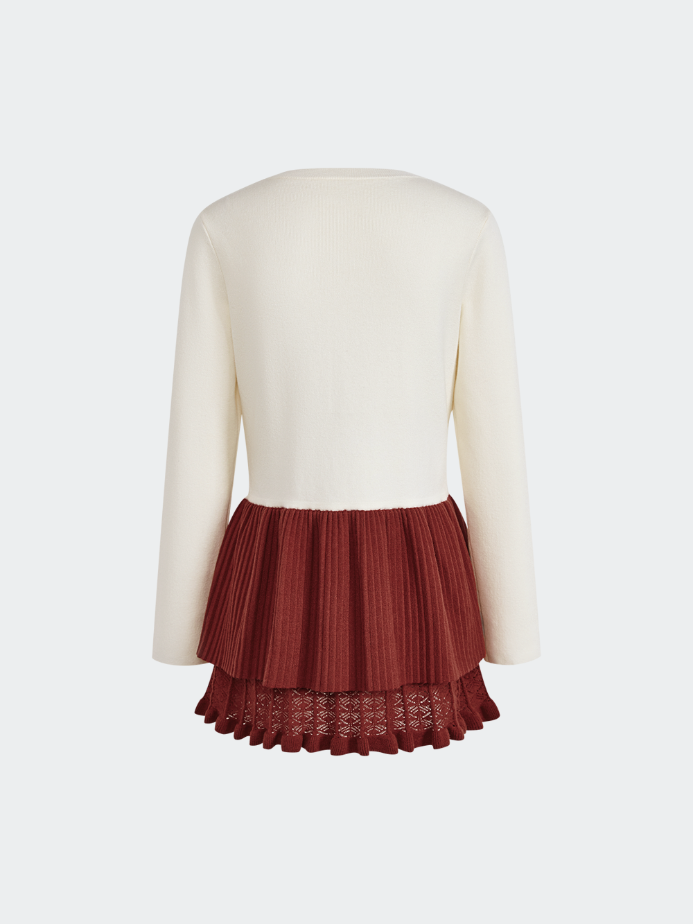 Layered Hem Knit Top