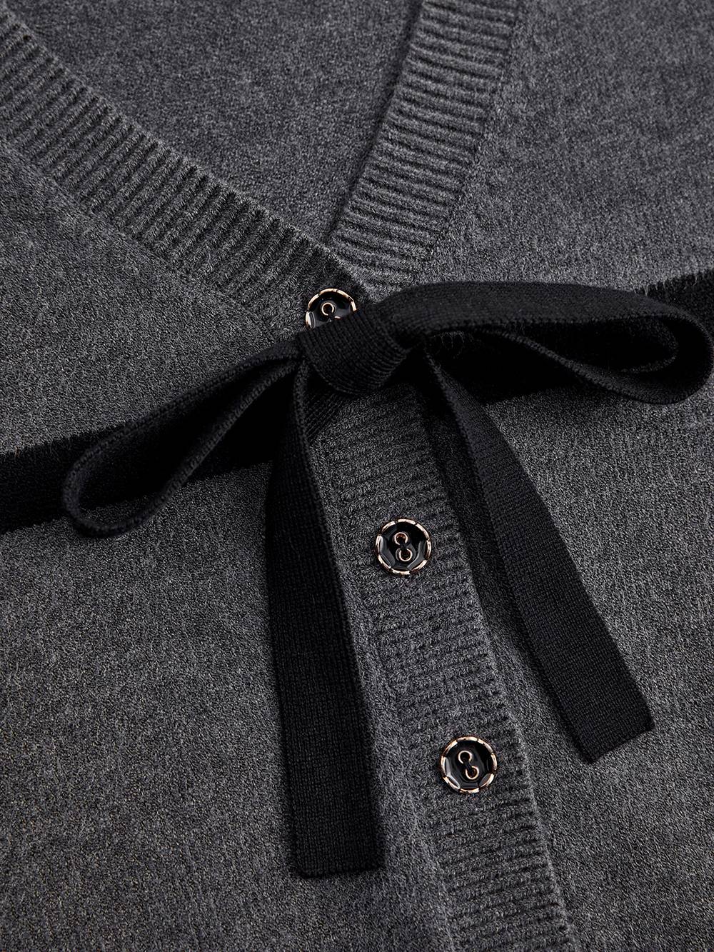 Ribbon Tie Cardigan and Tank Dress