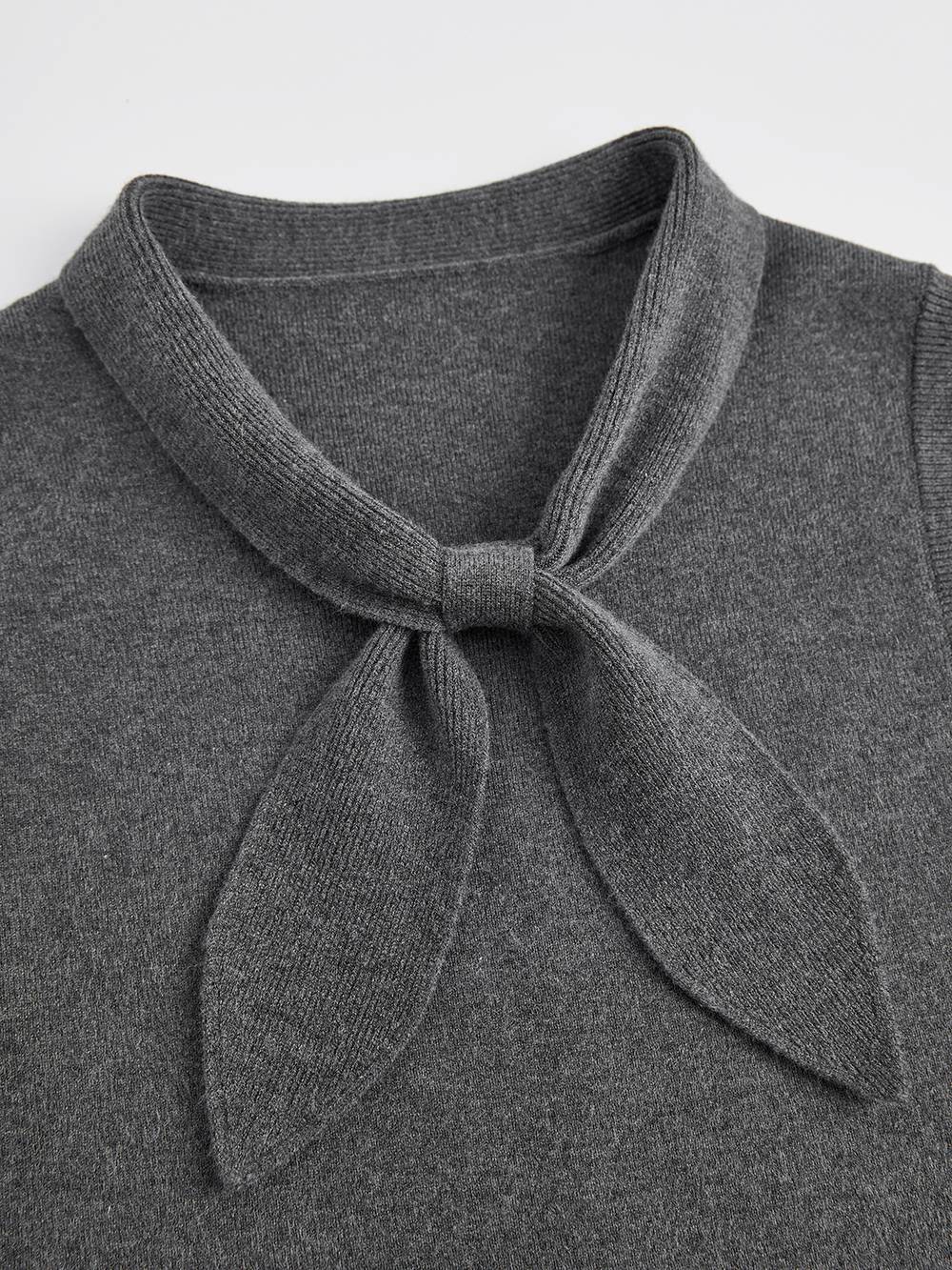 Grey Cardigan and Dress