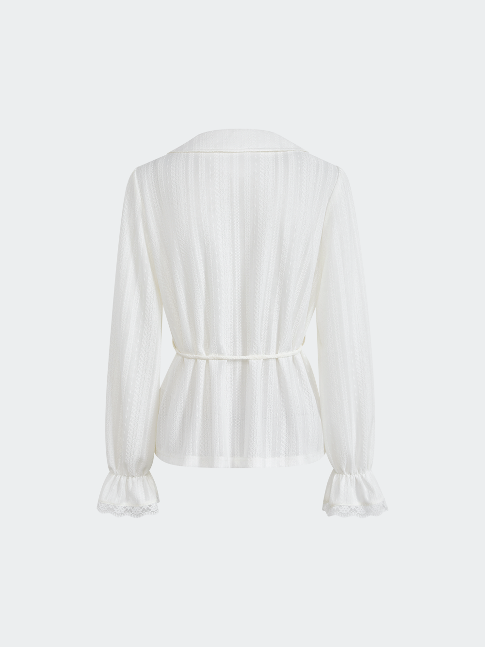 Bubble Hem Dress and White Blouse