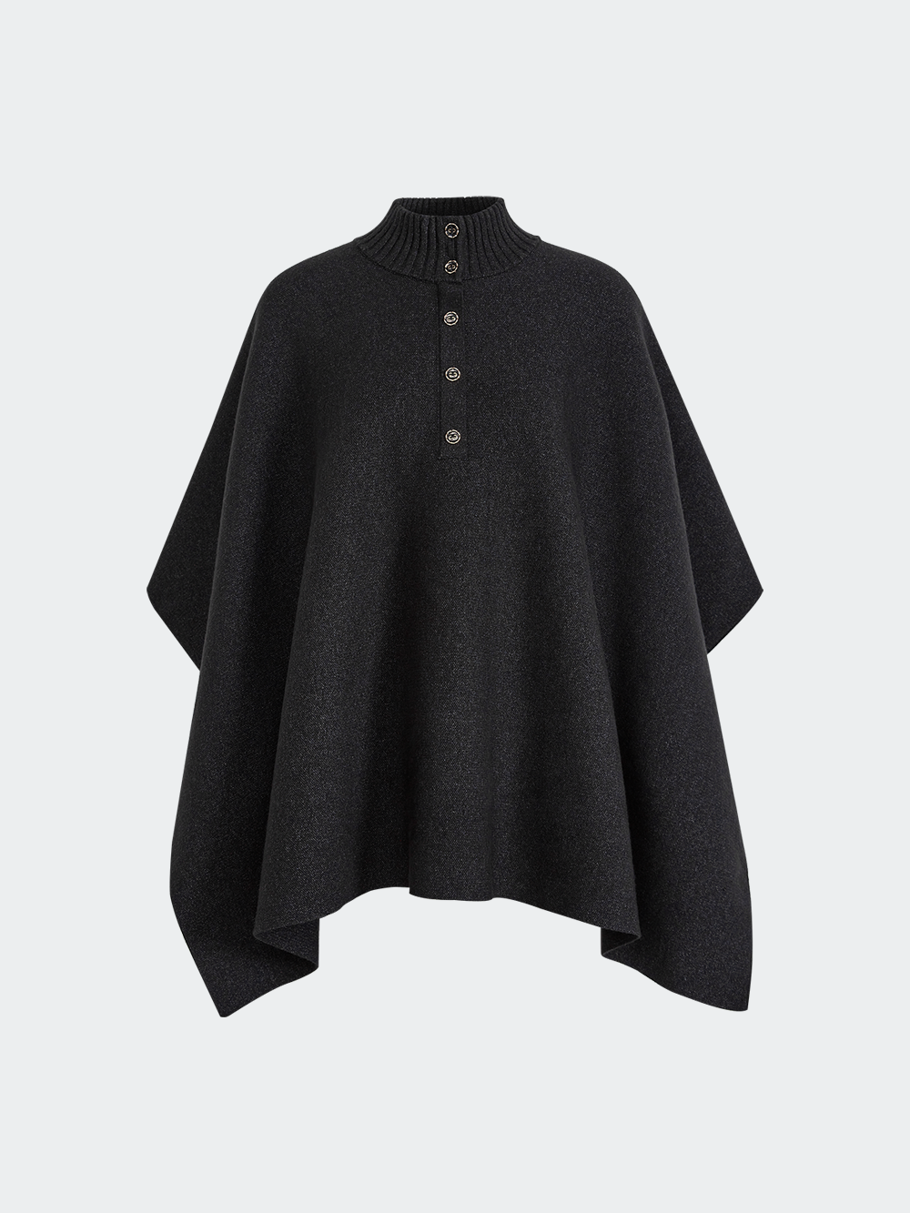 Mock Neck Cape Sweater