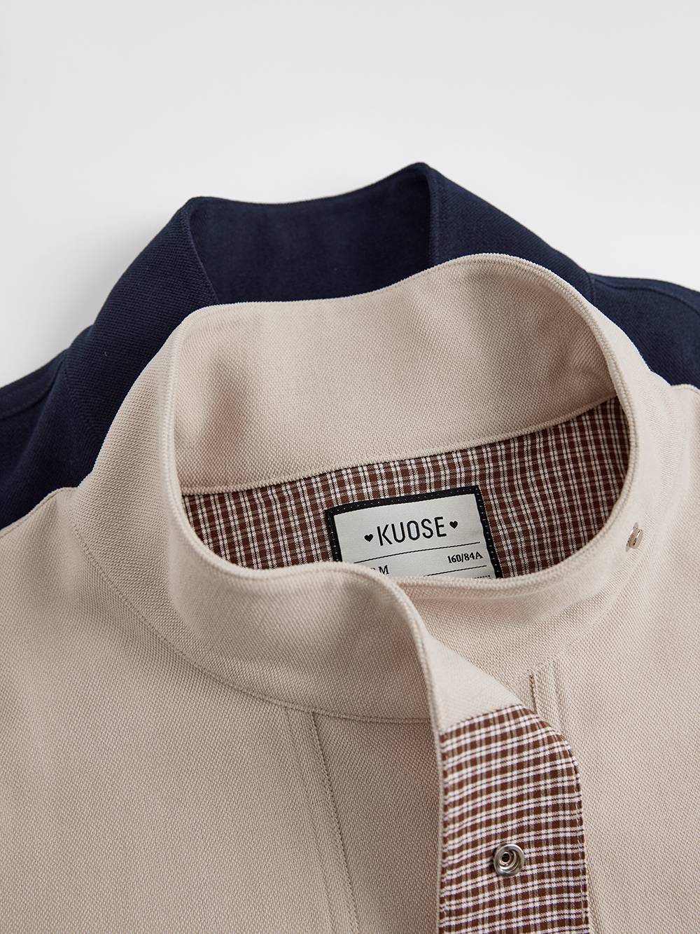 Plaid Spliced Jacket