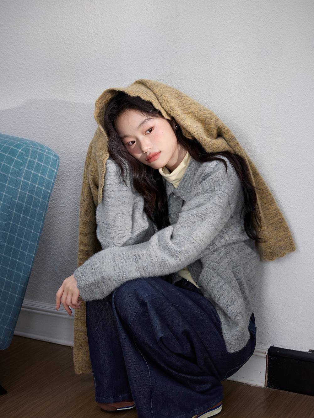 Collared Cardigan Sweater