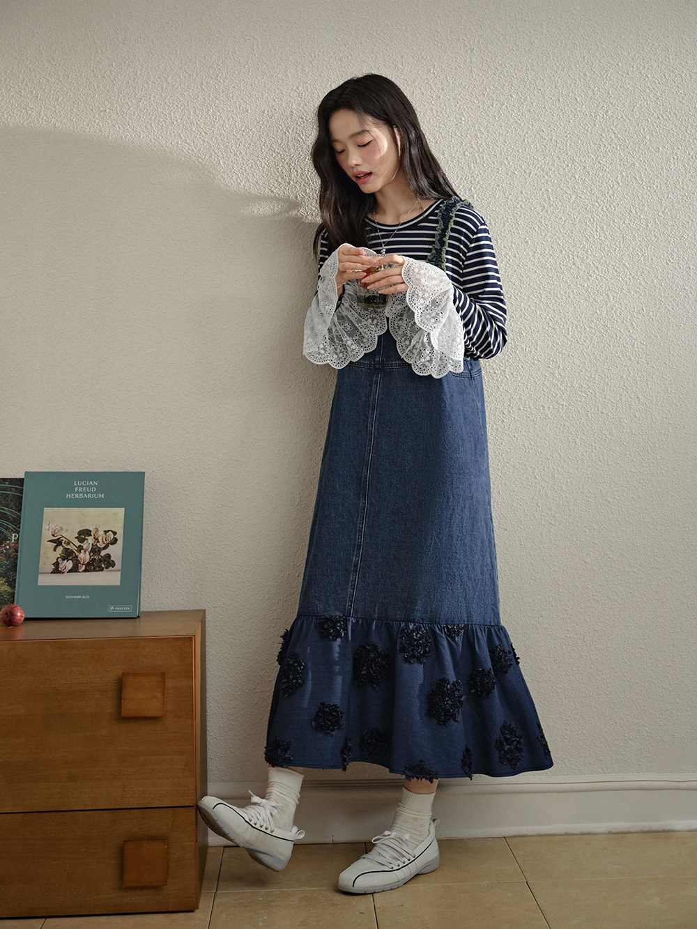Denim Pinafore Dress