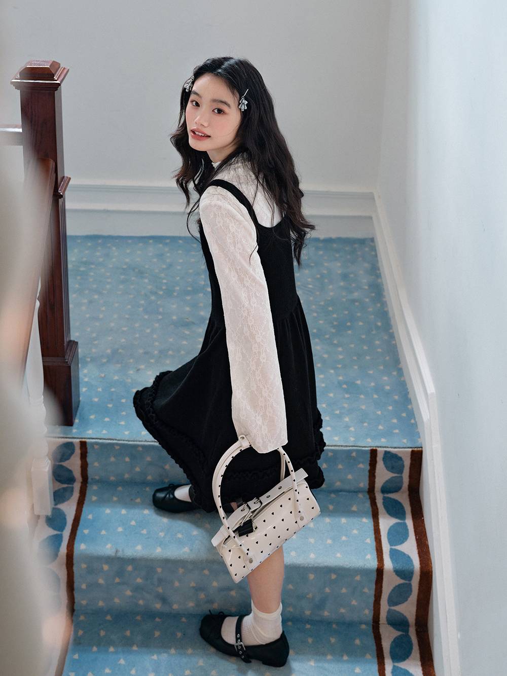 Cami Dress and Lace Top