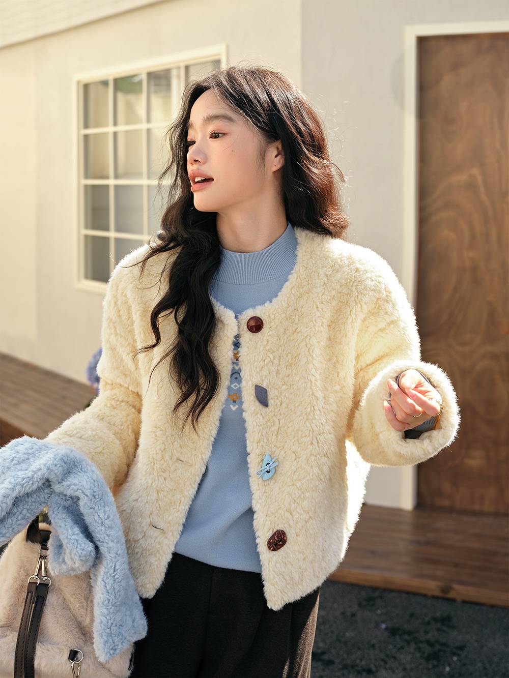 Fair Isle Mock Neck Sweater